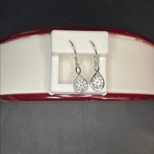 S295 Moissanite Earrings With GRA